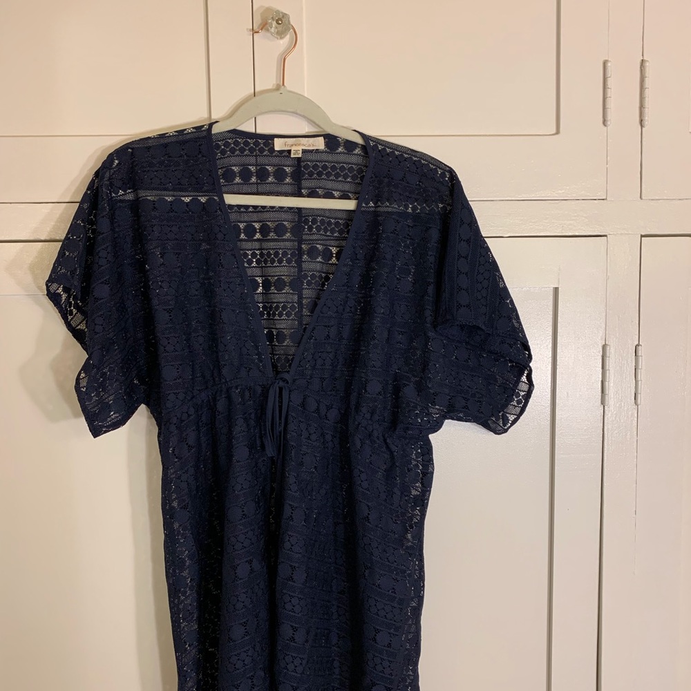 Francesca's Navy Blue Beach Coverup